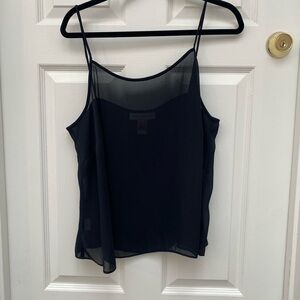 Jones New York Black Sheer Camisole Top - 16W